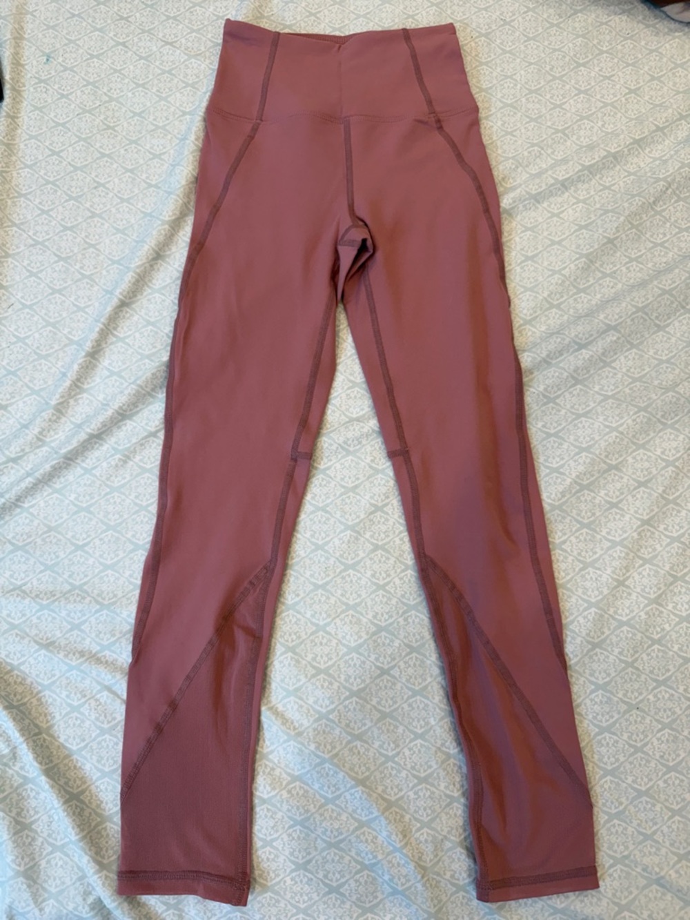 High Waisted Leggings XS – Mauve/Pink Sculpt Workout